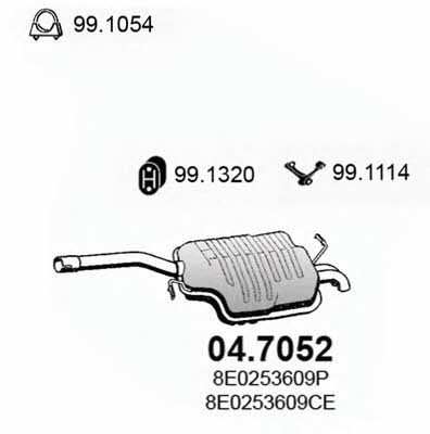 Asso 04.7052 Endschalldämpfer 047052: Kaufen Sie zu einem guten Preis in Polen bei 2407.PL!