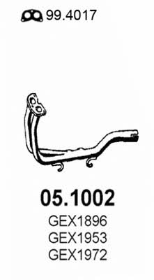 Asso 05.1002 Exhaust pipe 051002: Buy near me in Poland at 2407.PL - Good price!