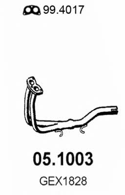 Asso 05.1003 Exhaust pipe 051003: Buy near me in Poland at 2407.PL - Good price!