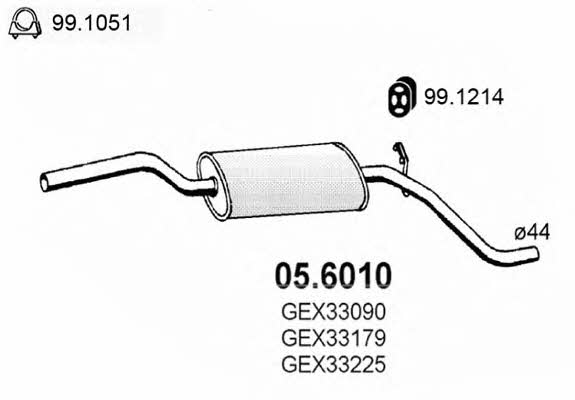 Asso 05.6010 Zwischenschalldampfer 056010: Kaufen Sie zu einem guten Preis in Polen bei 2407.PL!