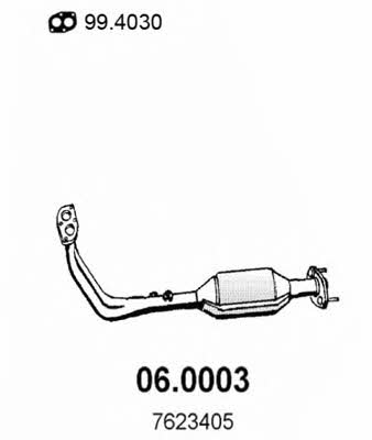 Asso 06.0003 Catalytic Converter 060003: Buy near me in Poland at 2407.PL - Good price!