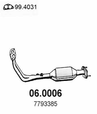 Asso 06.0006 Catalytic Converter 060006: Buy near me in Poland at 2407.PL - Good price!