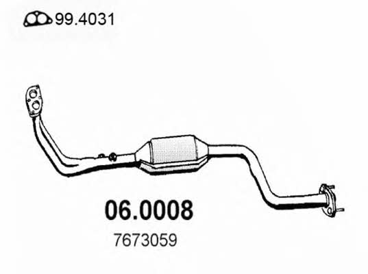 Asso 06.0008 Catalytic Converter 060008: Buy near me in Poland at 2407.PL - Good price!