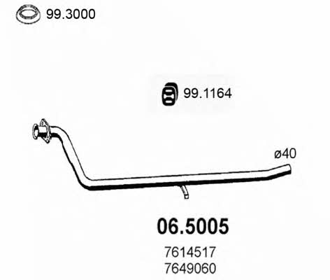  06.5005 Выхлопная труба 065005: Отличная цена - Купить в Польше на 2407.PL!