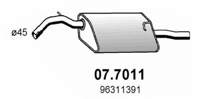 Asso 07.7011 End Silencer 077011: Buy near me in Poland at 2407.PL - Good price!