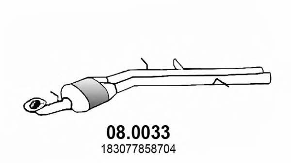 Asso 08.0033 Catalytic Converter 080033: Buy near me in Poland at 2407.PL - Good price!