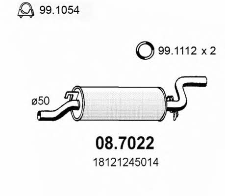 Asso 08.7022 End Silencer 087022: Buy near me in Poland at 2407.PL - Good price!