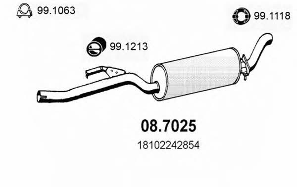 Asso 08.7025 End Silencer 087025: Buy near me at 2407.PL in Poland at an Affordable price!