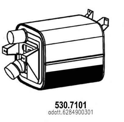 Asso 530.7101 Mittel-/Endschalldämpfer 5307101: Kaufen Sie zu einem guten Preis in Polen bei 2407.PL!