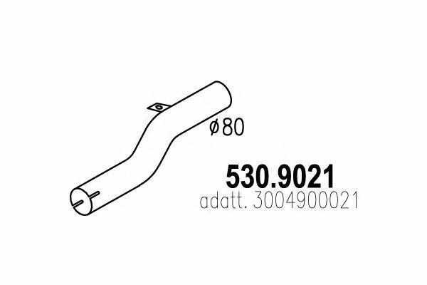 Asso 530.9021 Выхлопная труба 5309021: Отличная цена - Купить в Польше на 2407.PL!