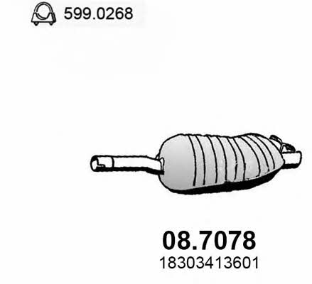 Asso 08.7078 End Silencer 087078: Buy near me at 2407.PL in Poland at an Affordable price!