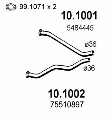  10.1002 Выхлопная труба 101002: Отличная цена - Купить в Польше на 2407.PL!