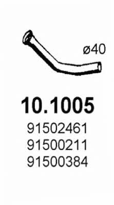 Asso 10.1005 Exhaust pipe 101005: Buy near me in Poland at 2407.PL - Good price!