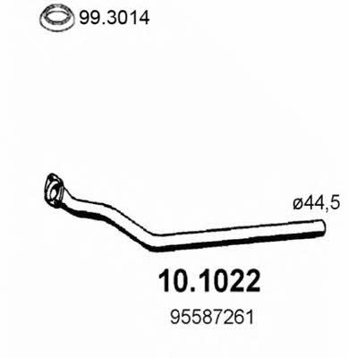  10.1022 Exhaust pipe 101022: Buy near me in Poland at 2407.PL - Good price!