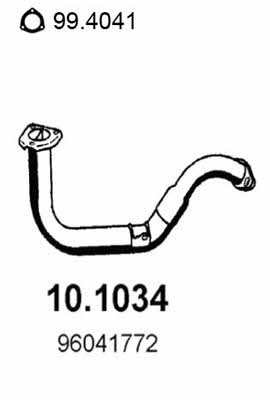Asso 10.1034 Exhaust pipe 101034: Buy near me in Poland at 2407.PL - Good price!