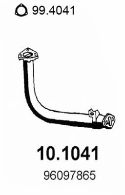 Asso 10.1041 Exhaust pipe 101041: Buy near me in Poland at 2407.PL - Good price!