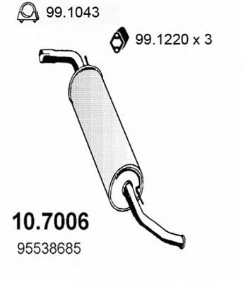 Asso 10.7006 End Silencer 107006: Buy near me in Poland at 2407.PL - Good price!