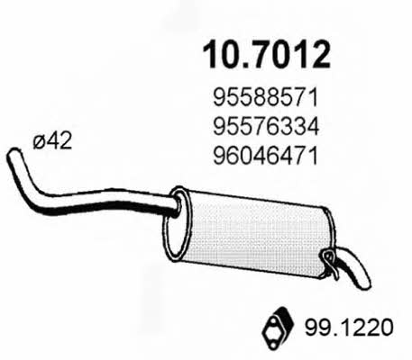 Asso 10.7012 End Silencer 107012: Buy near me in Poland at 2407.PL - Good price!