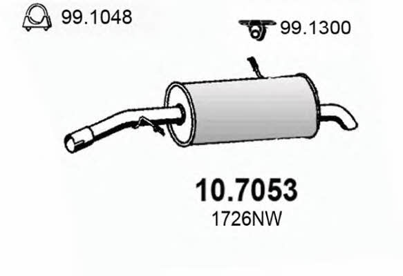 Asso 10.7053 End Silencer 107053: Buy near me in Poland at 2407.PL - Good price!