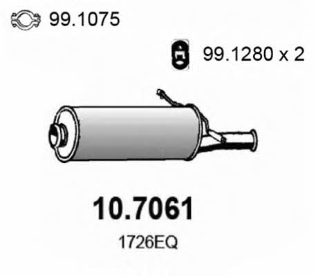 Asso 10.7061 End Silencer 107061: Buy near me in Poland at 2407.PL - Good price!