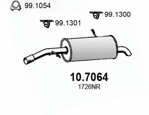 Asso 10.7064 End Silencer 107064: Buy near me in Poland at 2407.PL - Good price!