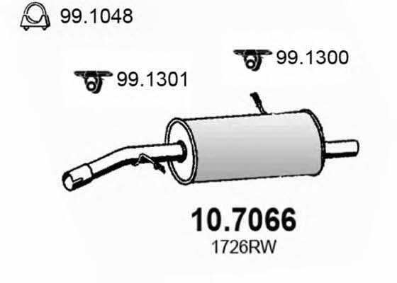 Asso 10.7066 End Silencer 107066: Buy near me in Poland at 2407.PL - Good price!