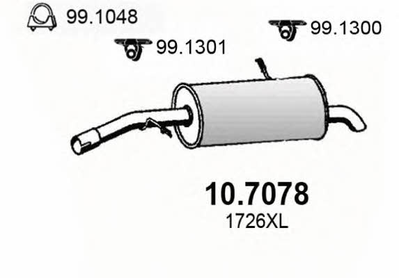 Asso 10.7078 End Silencer 107078: Buy near me in Poland at 2407.PL - Good price!