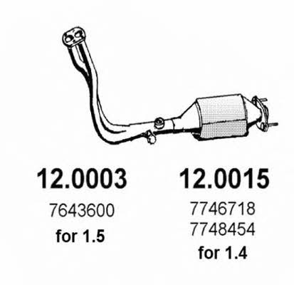  12.0003 Catalytic Converter 120003: Buy near me in Poland at 2407.PL - Good price!