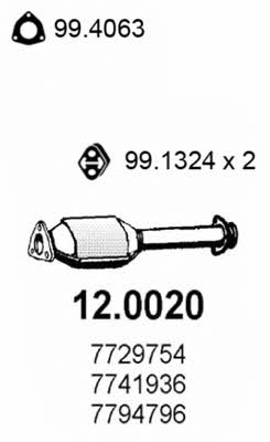  12.0020 Catalytic Converter 120020: Buy near me in Poland at 2407.PL - Good price!