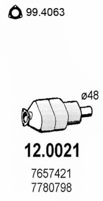 12.0021 Catalytic Converter 120021: Buy near me in Poland at 2407.PL - Good price!