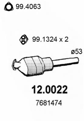  12.0022 Catalytic Converter 120022: Buy near me in Poland at 2407.PL - Good price!