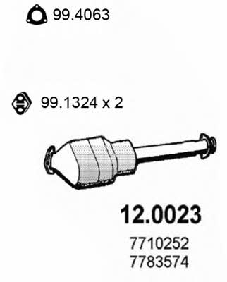 12.0023 Catalytic Converter 120023: Buy near me in Poland at 2407.PL - Good price!