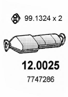 Asso 12.0025 Catalytic Converter 120025: Buy near me in Poland at 2407.PL - Good price!