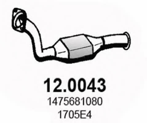 Asso 12.0043 Catalytic Converter 120043: Buy near me in Poland at 2407.PL - Good price!