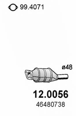 Asso 12.0056 Catalytic Converter 120056: Buy near me in Poland at 2407.PL - Good price!