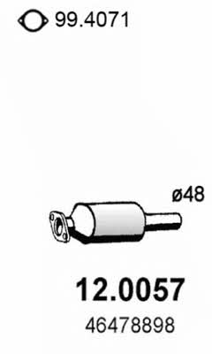  12.0057 Catalytic Converter 120057: Buy near me in Poland at 2407.PL - Good price!