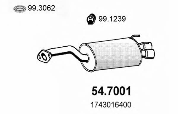 Asso 54.7001 End Silencer 547001: Buy near me in Poland at 2407.PL - Good price!