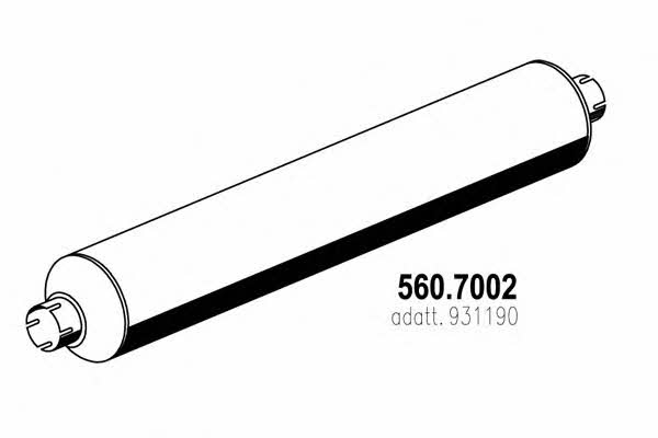 Asso 560.7002 Middle-/End Silencer 5607002: Buy near me in Poland at 2407.PL - Good price!