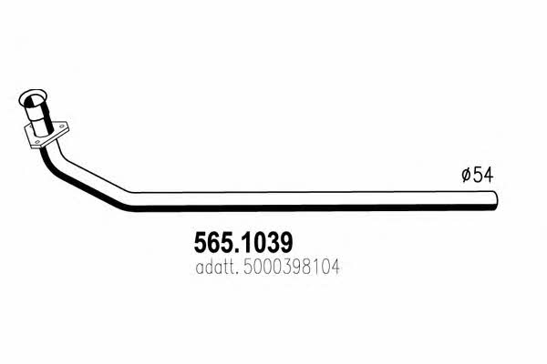 Asso 565.1039 Exhaust pipe 5651039: Buy near me in Poland at 2407.PL - Good price!