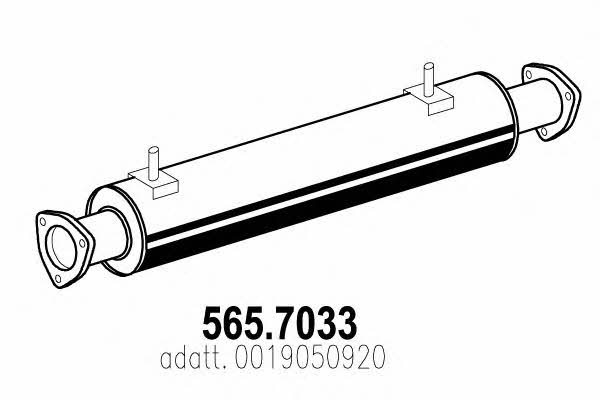 Asso 565.7033 Middle-/End Silencer 5657033: Buy near me in Poland at 2407.PL - Good price!