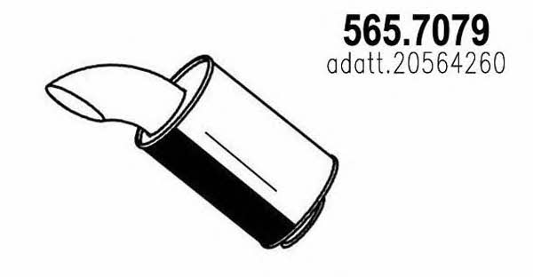 Asso 565.7079 Средний конечный глушитель ОГ 5657079: Отличная цена - Купить в Польше на 2407.PL!