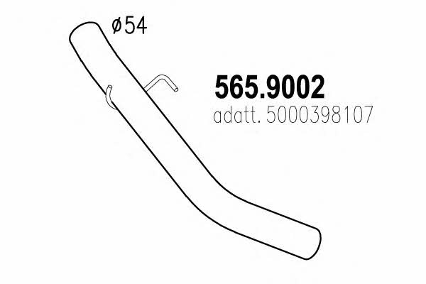 Asso 565.9002 Exhaust pipe 5659002: Buy near me in Poland at 2407.PL - Good price!