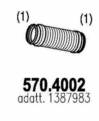 Asso 570.4002 Corrugated pipe 5704002: Buy near me in Poland at 2407.PL - Good price!