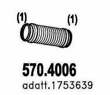 Asso 570.4006 Corrugated pipe 5704006: Buy near me in Poland at 2407.PL - Good price!