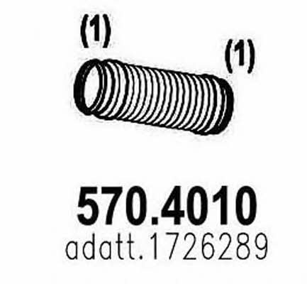 Asso 570.4010 Corrugated pipe 5704010: Buy near me in Poland at 2407.PL - Good price!