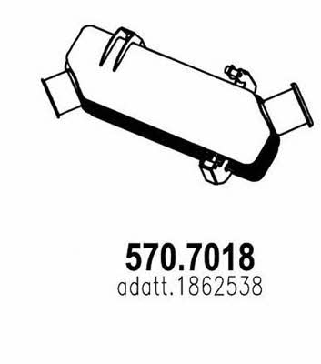 Asso 570.7018 Middle-/End Silencer 5707018: Buy near me in Poland at 2407.PL - Good price!