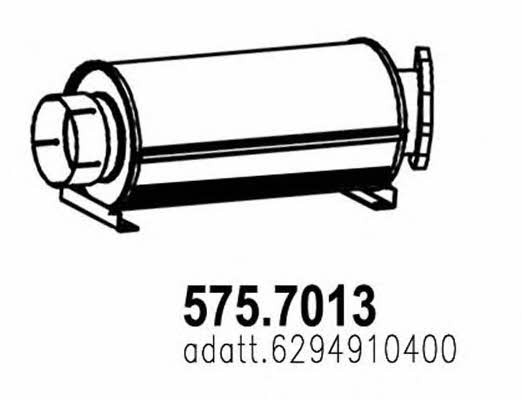 Asso 575.7013 Middle-/End Silencer 5757013: Buy near me in Poland at 2407.PL - Good price!