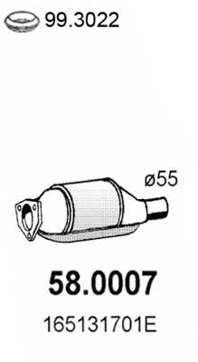 Asso 58.0007 Catalytic Converter 580007: Buy near me in Poland at 2407.PL - Good price!