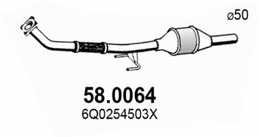 Asso 58.0064 Catalytic Converter 580064: Buy near me in Poland at 2407.PL - Good price!