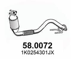 Asso 58.0072 Catalytic Converter 580072: Buy near me in Poland at 2407.PL - Good price!